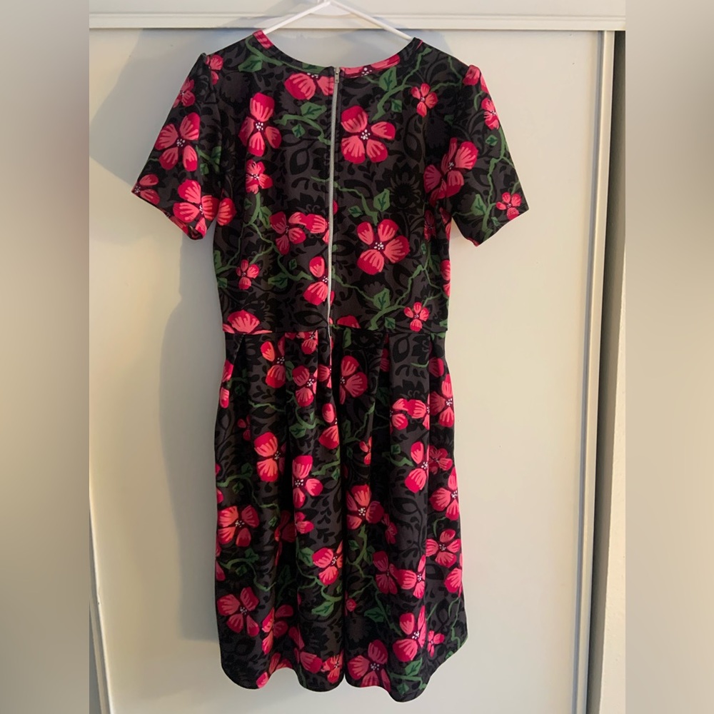 Pink Floral LulaRoe Amelia Dress - Picture 4 of 4